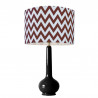 1779 - Lamp base and Chevrone lampshade (75cm height)