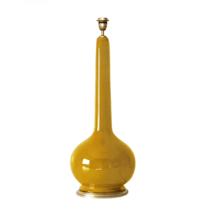 1778 - Lampara grande con peana dorada (Altura 64cm)