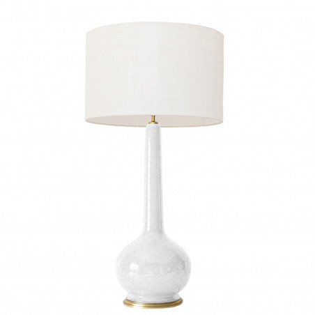 1778 - Large lamp and linen style shade (94cm height)