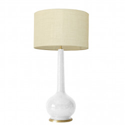 1778 - Large lamp and linen style shade (94cm height)