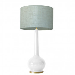 1778 - Large lamp and linen style shade (94cm height)