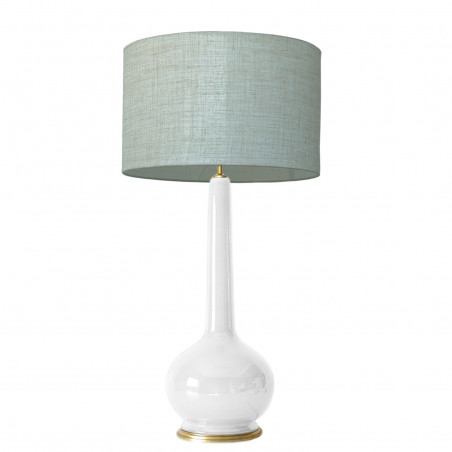 1778 - Large lamp and linen style shade (94cm height)