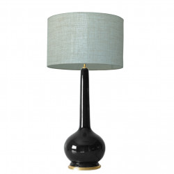 1778 - Large lamp and linen style shade (94cm height)