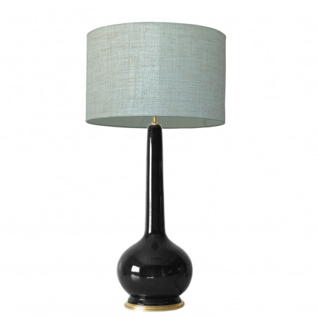 1778 - Large lamp and linen style shade (94cm height)