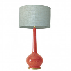 1778 - Large lamp and linen style shade (94cm height)