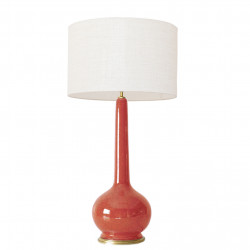 1778 - Large lamp and linen style shade (94cm height)