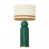 1837 - Lamp and Linen Svel Toasted Shade, velvet, gold base (77cm height).