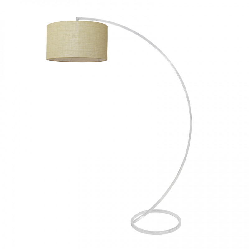 Arco - Floor Lamp with Linen Shade