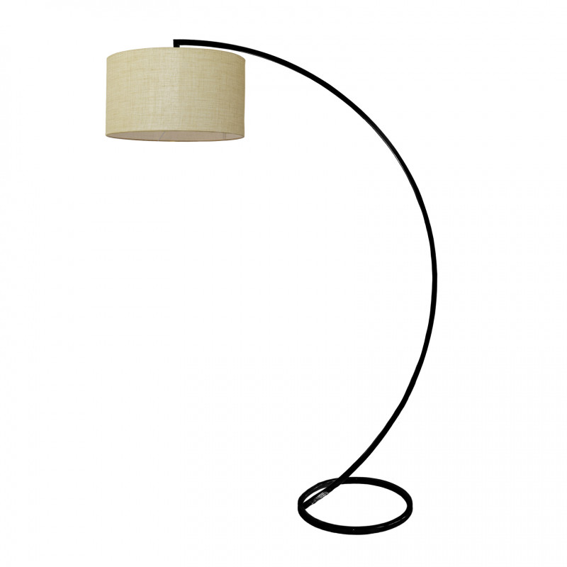 Arco - Floor Lamp with Linen Shade