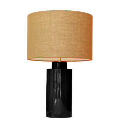 1728 - Small lamp and Saco style shade  (59 cm height)