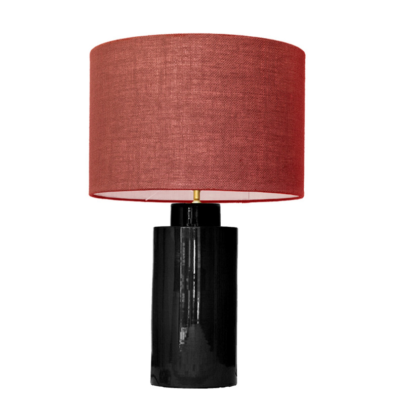 1728 - Small lamp and Saco style shade  (59 cm height)