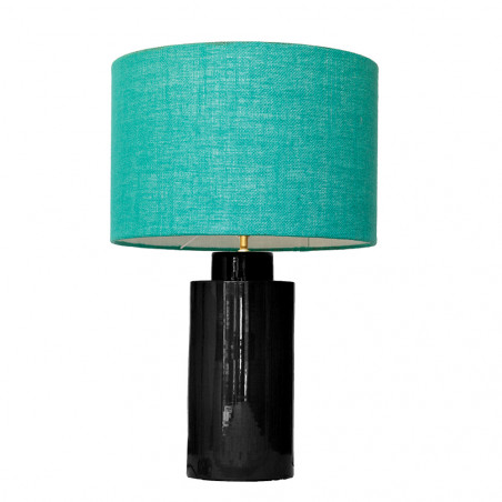 1728 - Small lamp and Saco style shade  (59 cm height)