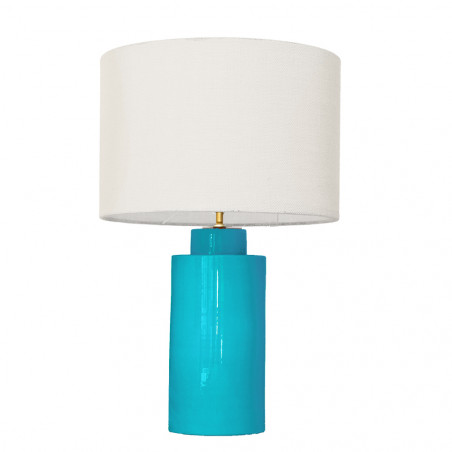 1728 - Small lamp and Saco style shade  (59 cm height)