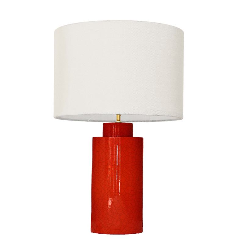 1728 - Small lamp and Saco style shade  (59 cm height)