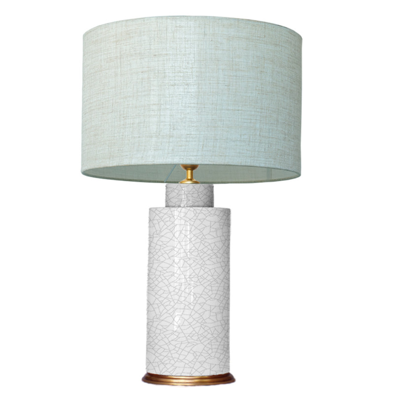 1727 - Lamp and Linen Shade (67cm height)