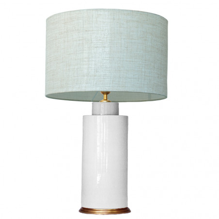 1727 - Lamp and Linen Shade (67cm height)