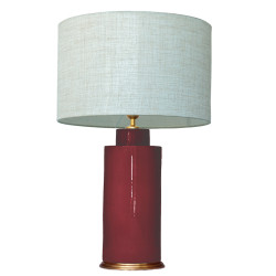 1727 - Lamp and Linen Shade (67cm height)