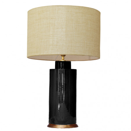 1727 - Lamp and Linen Shade (67cm height)