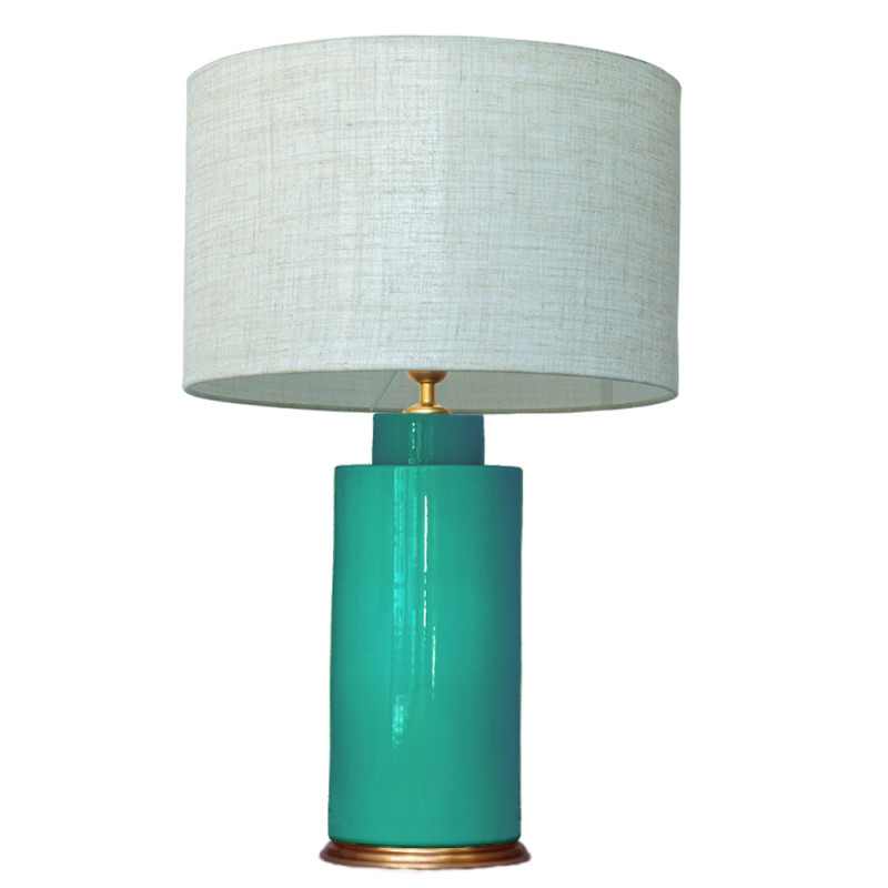 1727 - Lamp and Linen Shade (67cm height)