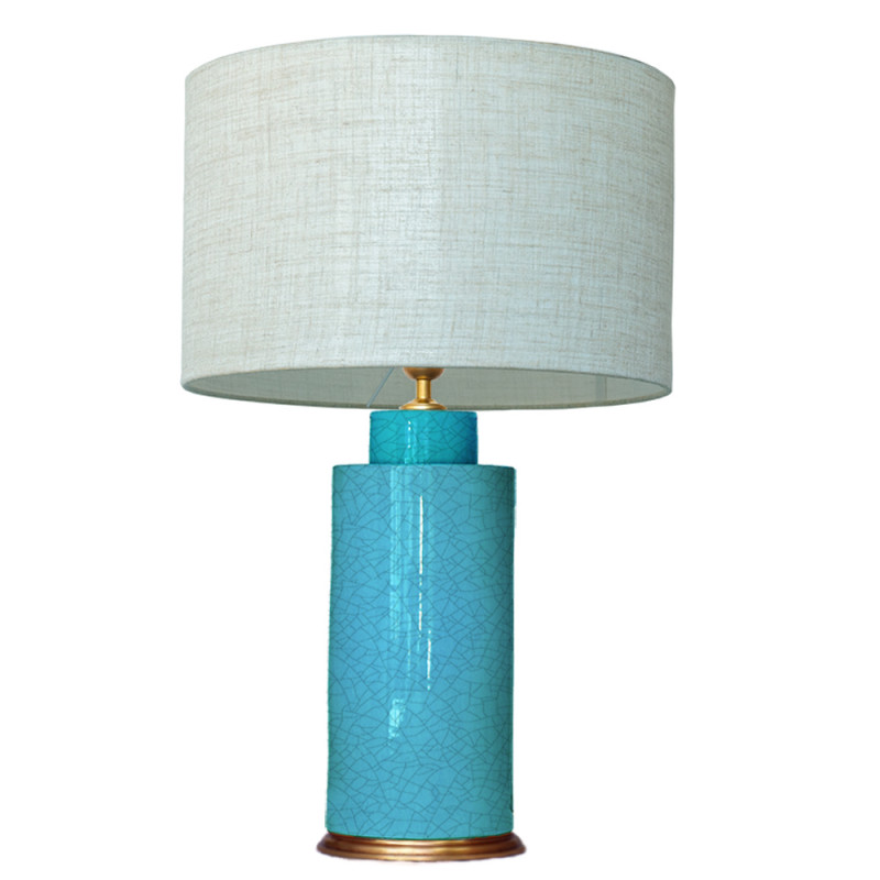 1727 - Lamp and Linen Shade (67cm height)