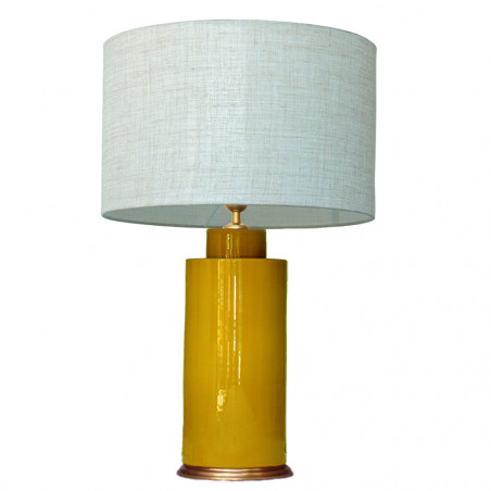 1727 - Lamp and Linen Shade (67cm height)