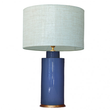 1727 - Lamp and Linen Shade (67cm height)