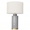 1727 - Lamp and Sack Shade (67cm height) Gold base flat design.