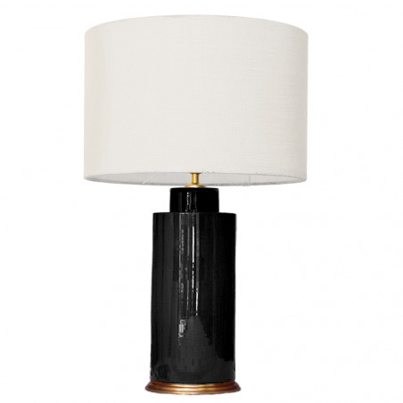1727 - Small lamp and Saco style shade (67 cm height)