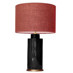 1727 - Small lamp and Saco style shade  (67 cm height)