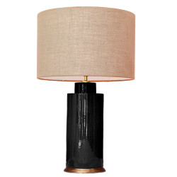 1727 - Small lamp and Saco style shade  (67 cm height)