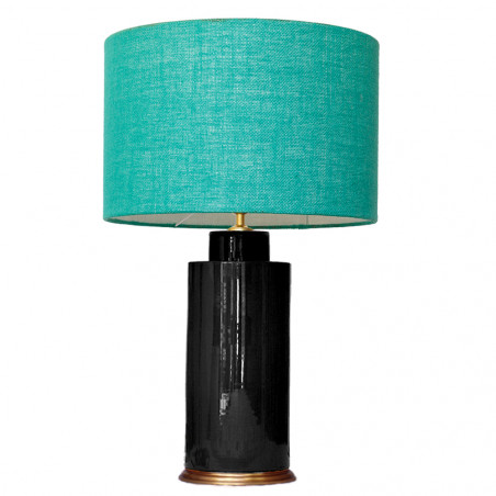 1727 - Small lamp and Saco style shade  (67 cm height)