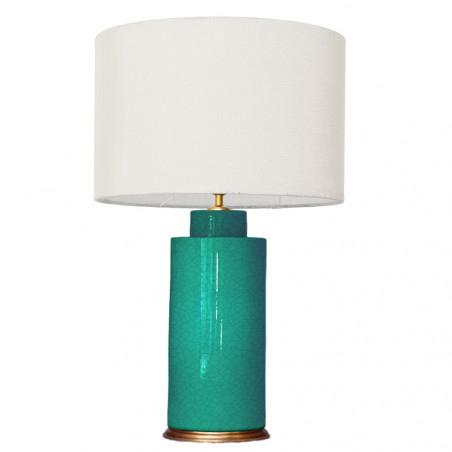 1727 - Small lamp and Saco style shade (67 cm height)