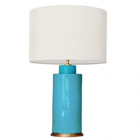 1727 - Small lamp and Saco style shade (67 cm height)