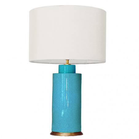 1727 - Small lamp and Saco style shade (67 cm height)