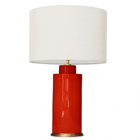 1727 - Small lamp and Saco style shade (67 cm height)