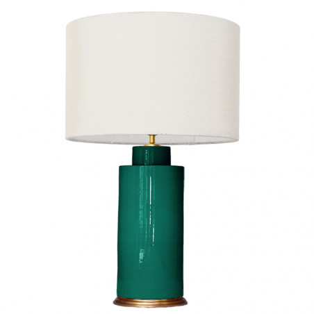 1727 - Small lamp and Saco style shade (67 cm height)