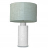 1727 - Lamp and Linen Shade (67cm height) Methacrylate base