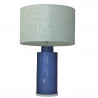 1727 - Lamp and Linen Shade (67cm height) Methacrylate base