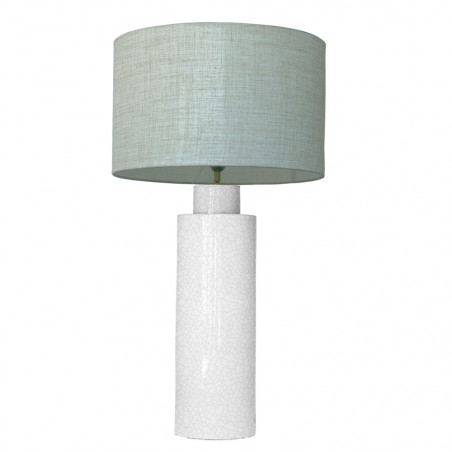 1725 - Large lamp and Linen Shade (78cm height)