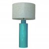 1725 - Large lamp and Linen Shade (78cm height)