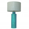 1725 - Large lamp and Linen Shade (78cm height)