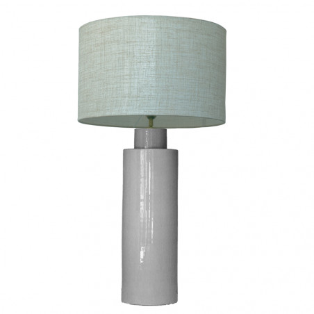 1725 - Large lamp and Linen Shade (78cm height)