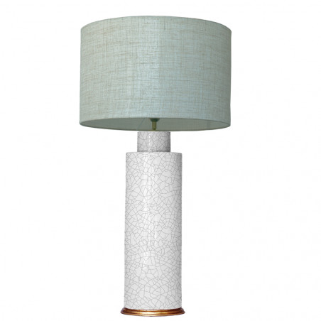 1725 - Large lamp and Linen Shade (80cm height)