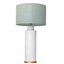 1725 - Large lamp and Linen Shade (80cm height)