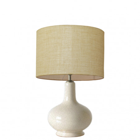 1745 - Small lamp and Linen style shade (43cm height)