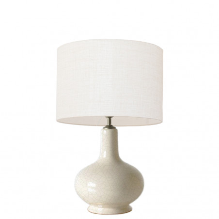 1745 -  Small lamp and Linen style shade (43cm height)