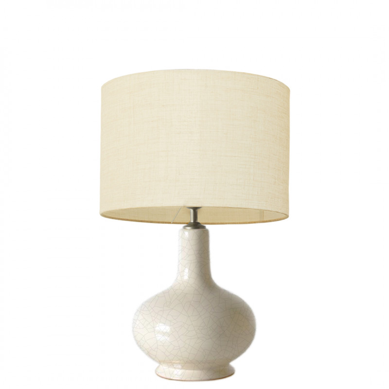 1745 -  Small lamp and Linen style shade (43cm height)