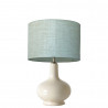 1745 -  Small lamp and Linen style shade (43cm height)