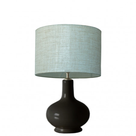 1745 -  Small lamp and Linen style shade (43cm height)