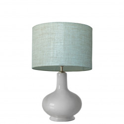 1745 -  Small lamp and Linen style shade (43cm height)